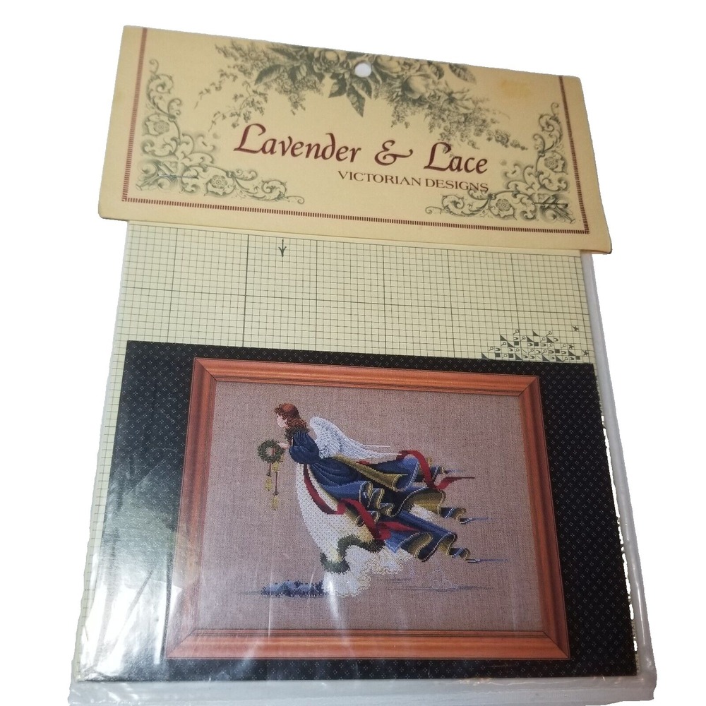 Lavender & Lace‎ The Second  "Angel of Freedom" Unopened Cross Stitch Chart 1989